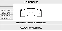DP8087.18SR21 Sportowe klocki hamulcowe Sintered SR21™ EBC Brakes - DP8087.18SR21