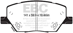DPX2239 Klocki hamulcowe ULTIMAX2 EBC Brakes Fiat 500X Jeep Compass MP Renegade Compass MP 4xe Renegade 4xe Alfa Romeo Tonale