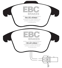 DP41998R Klocki hamulcowe YELLOWSTUFF EBC Brakes Audi A4 B8 A4 quattro B8 A4 Allroad quattro A5 B8 A5 quattro B8 A5 Cabriolet B8 A5 Cabriolet quattro B8 Audi A5 B8 A5 quattro B8 A5 A5 quattr