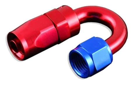 Końcówka Swivel FMIC.EU AN10 180' Viton czerwona
