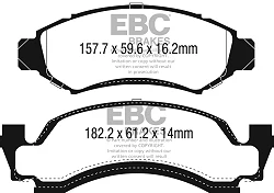 DP61265 Klocki hamulcowe GREENSTUFF EBC Brakes Ford F15