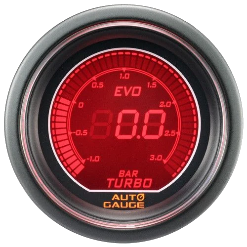 Wskaźnik New Auto Gauge Ciśnienie Doładowania EVO BOOST