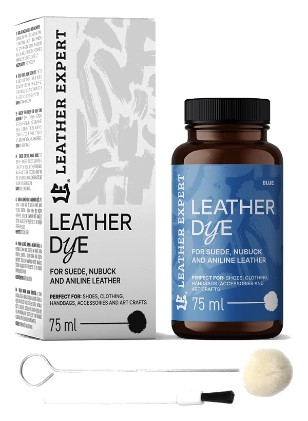 Leather Expert Leather Dye farba do zamszu nubuku aniliny - Blue niebieski 75ml