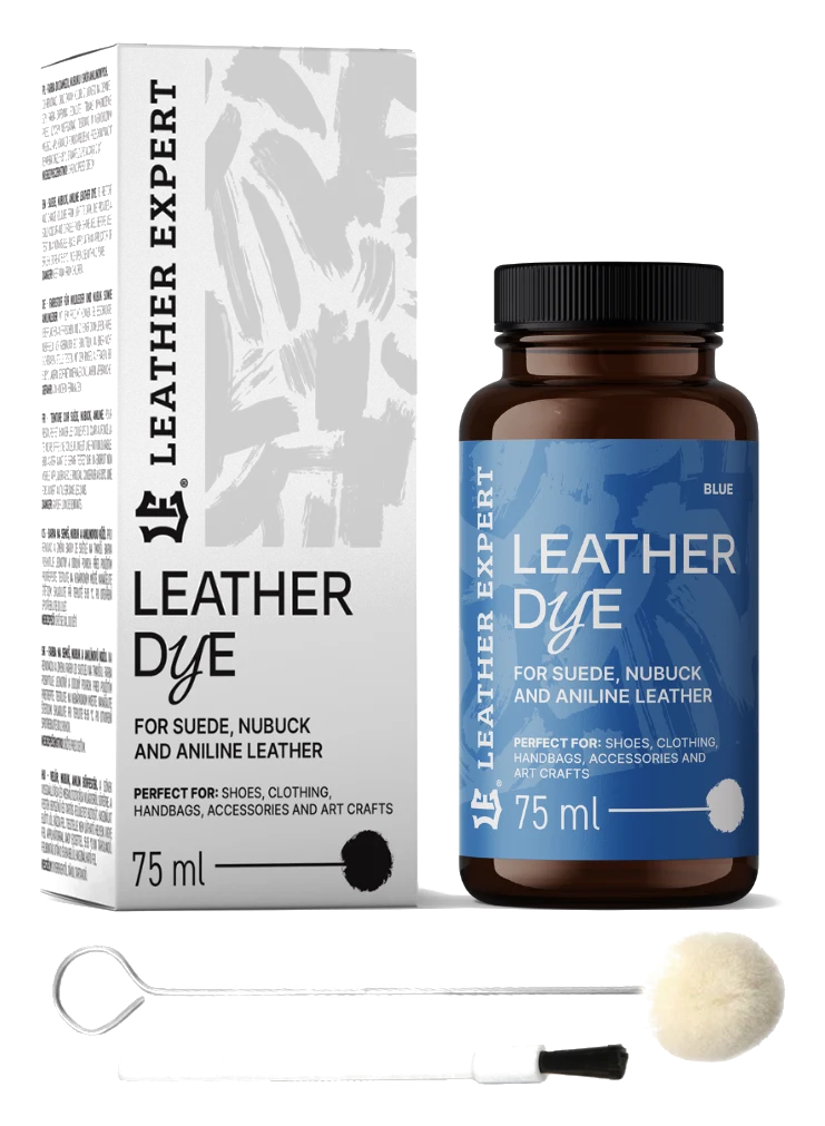 Leather Expert Leather Dye farba do zamszu nubuku aniliny - Blue niebieski 75ml