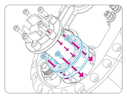 Nuke Performance Fuel level sender - pattern adapter plate