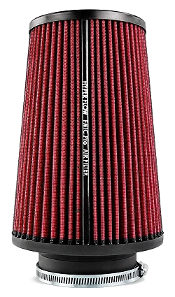 Stożkowy filtr powietrza FMIC.Pro dł. 225mm średnica montażowa 102mm czerwony