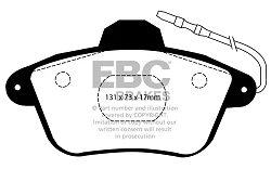 DP882/2 Klocki hamulcowe ULTIMAX2 EBC Brakes Peugeot 605 - DP882/2