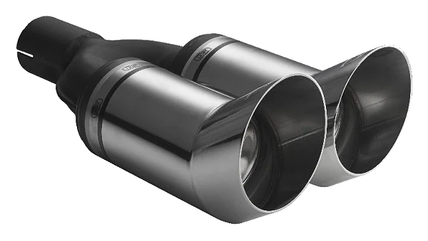 Uniwersalna końcówka tłumika okrągła 80mm długość 260mm średnica montażowa 50mm - N2-13DTM/50