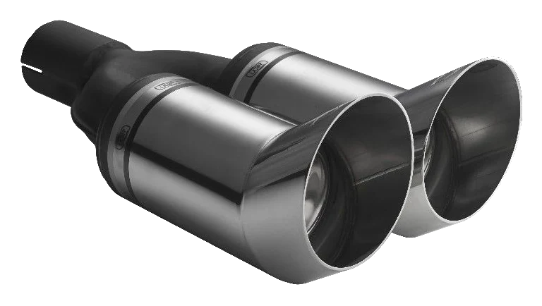 Uniwersalna końcówka tłumika okrągła 80mm długość 260mm średnica montażowa 50mm - N2-13DTM/50