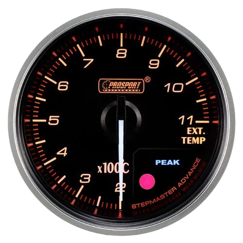 Wskaźnik Prosport Premium EGT 60mm bursztynowy