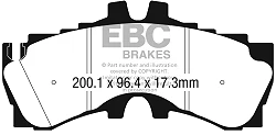 DP42323R Klocki hamulcowe YELLOWSTUFF EBC Brakes Lexus LC500 LC500h LS500h XF50 Lexus LC500 LC500h LS500h XF50 F-Sport