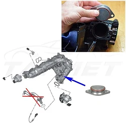Zestaw do usunięcia układu EGR w silnikach BMW N57 N57S 3.0 Diesel - EDEL_7+ZKOL