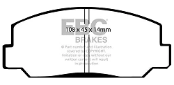 DP281 Klocki hamulcowe ULTIMAX2 EBC Brakes Honda Accord SJ