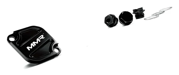 MMR Oil Thermostat Cover Dress Up Kit Black with Oil Adaptor 1/8NPT for BMW N55 N54 S55 2007-2019