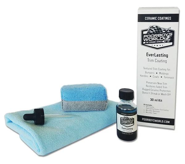 Poorboy's Everlasting Ceramic Trim Coating Kit zestaw do zabezpieczania plastików listew 30ml