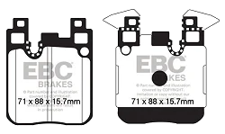 DP42133R Klocki hamulcowe YELLOWSTUFF EBC Brakes BMW 1 Series F20 114 1 Series F20 116 1 Series F20 118 1 Series F20 120 1 Series F20 125 1 Series F20 M135 1 Series F20 M140 1 Series xDrive