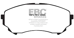 DP41828R Klocki hamulcowe YELLOWSTUFF EBC Brakes Cadillac CTS Cadillac CTS