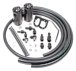 Dual Catch Can Kit PCV for Subaru WRX 15-21 Fluid Lock Radium Engineering
