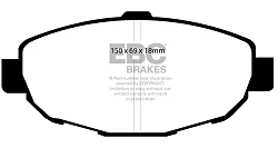 DP21007 Klocki hamulcowe GREENSTUFF EBC Brakes Lexus SC300 SC400 Toyota Soarer JZZ30 JZZ31 UZZ31 UZZ32 Aristo JZS147
