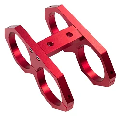 JRspec Podwójne mocowanie pompy paliwa 60mm typ 2 czerwony