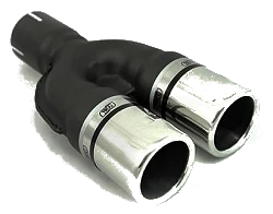 Uniwersalna końcówka tłumika okrągła 60mm długość 170mm średnica montażowa 50mm - N2-03*/50