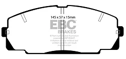 DP722 Klocki hamulcowe ULTIMAX2 EBC Brakes Toyota Granvia Toyota COMMERCIAL Dyna Dyna 300 Dyna 350 HiAce LH102 HiAce LH112 HiAce LH61 HiAce LXH12 HiAce RCH12 HiAce RCH22 HiAce RZH113 HiAce Y