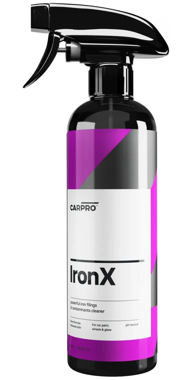 CAR PRO IronX Iron Remover deironizer do usuwania zanieczyszczeń metalicznych krwawiąca felga 500ml 0,5l