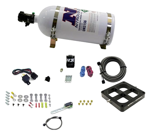 Billet Crossbar Plate System Dry Single Stage 100-500HP 4500 Flange 10LB Nitrous Express NX 66147-10