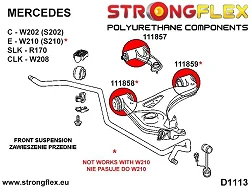 111857A: Tuleja wahacza przedniego - górnego SPORT Mercedes R170