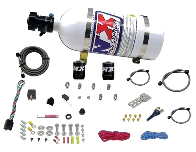 Single Nozzle System with 10Lb Bottle for All GM EFI (35-50-75-100-150 Hp) Nitrous Express NX 20920-10