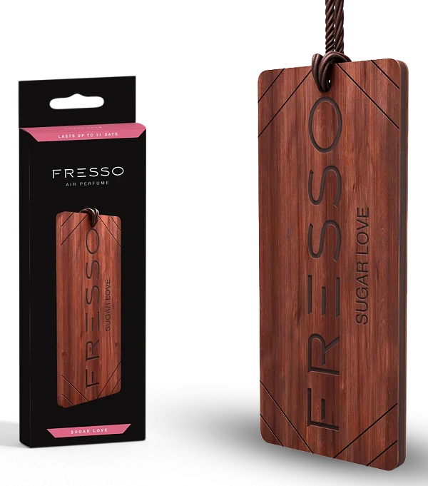FRESSO Sugar Love elegancka drewniana zawieszka zapachowa