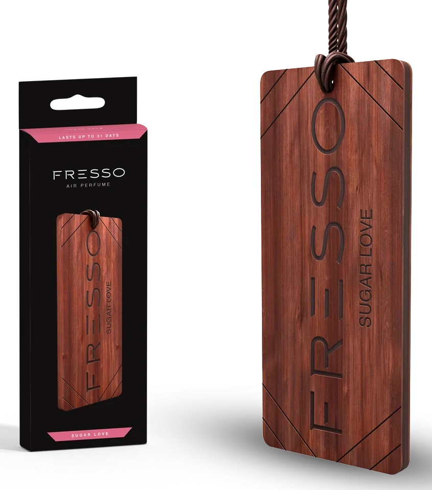 FRESSO Sugar Love elegancka drewniana zawieszka zapachowa
