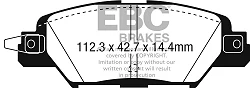 DPX3071 Klocki hamulcowe ULTIMAX2 EBC Brakes Mazda CX5 1st Gen CX5 2nd Gen