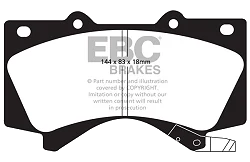 DP51815NDX Klocki hamulcowe BLUESTUFF NDX EBC Brakes Lexus LX450 LX570 Toyota Landcruiser URJ202 Landcruiser UZJ200 Landcruiser URJ200 Landcruiser Landcruiser VDJ200 Sequoia Lexus LX570 Toyo