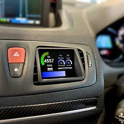 CANchecked Display MFD32 Gen2 with VAG OBD-cable for Renault Megane MK3 RHD 08-16