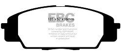 DP81254RP1 Sportowe klocki hamulcowe RP-1 Racing EBC Brakes Honda S2000 Civic 7th Gen EP4 ACURA CSX Canada Type S RSX Type S Honda S2000 Civic 7th Gen EP3 Type-R Civic 8th Gen FN2 Type-R Int