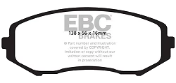 DP1818 Klocki hamulcowe ULTIMAX2 EBC Brakes Suzuki Grand Vitara TA74 Grand Vitara TD54 Grand Vitara TDA4 Grand Vitara T-44