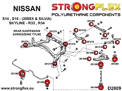 281218A: Tuleja wahacza tylnego SPORT Nissan 200SX S13