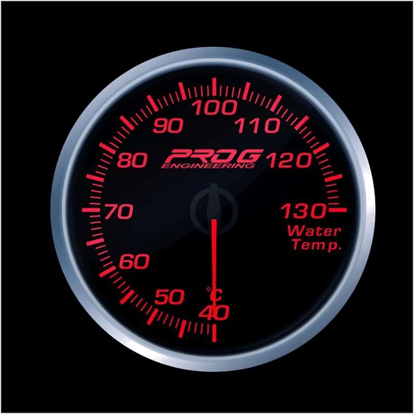 Wskaźnik Pro G Race Series RS, temperatury wody °C RED 52mm