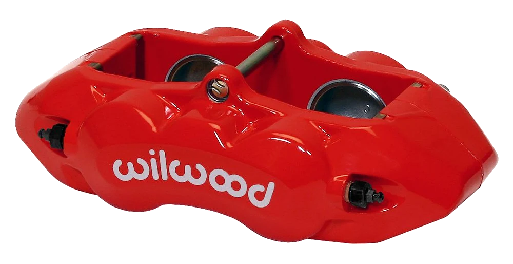 Uniwersalny zacisk hamulcowy przedni 4 tłoczkowy Wilwood 120-10525 D8-4 czerwony
