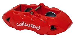Uniwersalny zacisk hamulcowy przedni 4 tłoczkowy Wilwood 120-10525 D8-4 czerwony