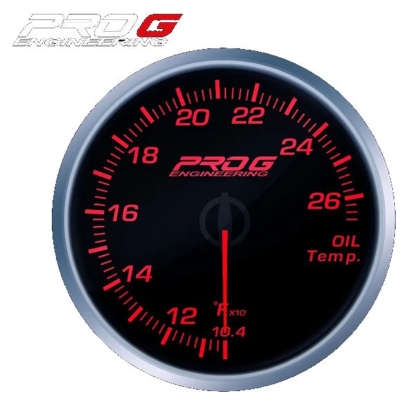 Wskaźnik Pro G Race Series RS, temperatury oleju °F RED 52mm