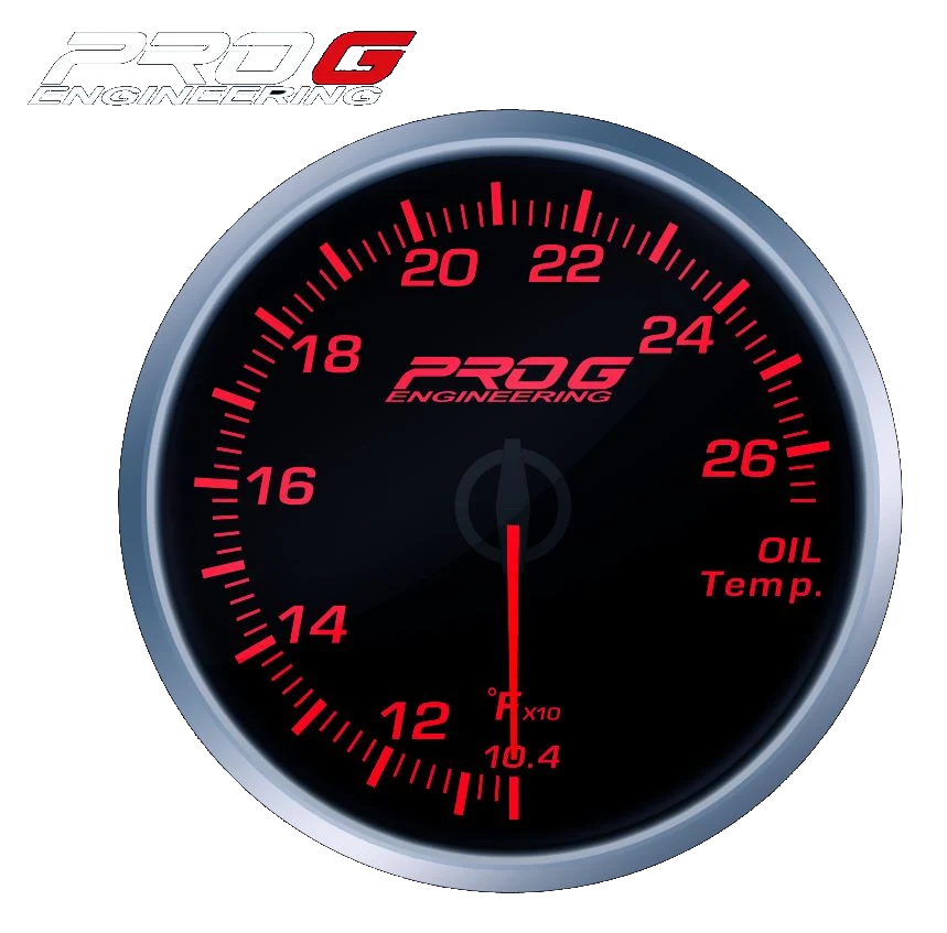 Wskaźnik Pro G Race Series RS, temperatury oleju °F RED 52mm