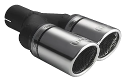 Uniwersalna końcówka tłumika okrągła 100mm długość 200/180mm średnica montażowa 60mm - N2-101RSP/60