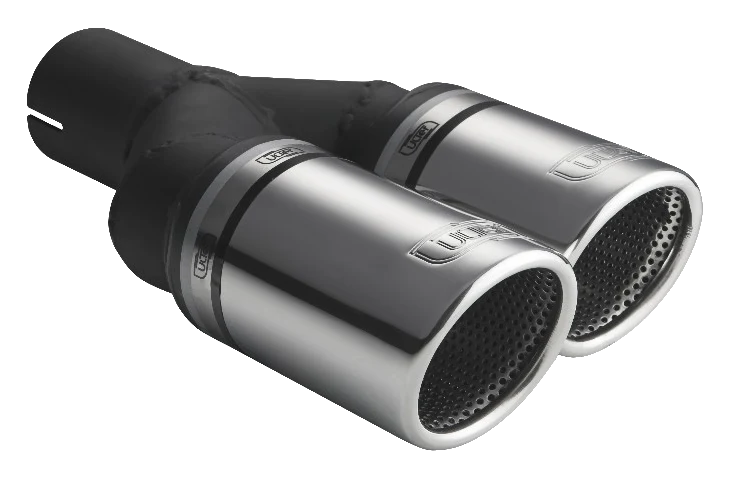 Uniwersalna końcówka tłumika okrągła 100mm długość 200/180mm średnica montażowa 60mm - N2-101RSP/60