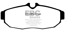 DP51741NDX Klocki hamulcowe BLUESTUFF NDX EBC Brakes Ford Mustang 5th Generation Mustang 5th Generation Shelby Ford Mustang 5th Gen Mustang 5th Generation GT Mustang 5th Gen GT Mustang 5th G