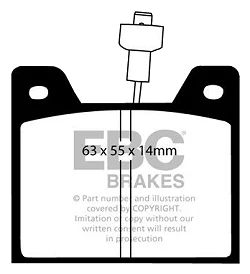 DP292 Klocki hamulcowe ULTIMAX2 EBC Brakes Chrysler UK Horizon MATRA Rancho TALBOT Horizon