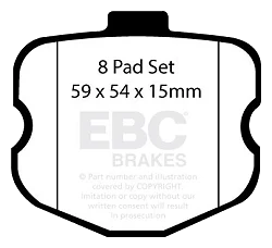 DP51771/2NDX Klocki hamulcowe BLUESTUFF NDX EBC Brakes Chevrolet Corvette C6 Z06 Chevrolet Corvette C6 Ford Australia and New Zealand Falcon FG Corvette C6 Z06 - DP51771/2NDX