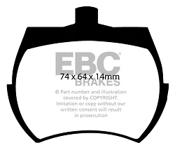 DP127 Klocki hamulcowe ULTIMAX2 EBC Brakes Austin 1100 Mini Austin HEALEY Sprite BEDFord HA Van 6/8 Cwt. HA Van 110/130 INNOCENTI 90 120 500 650 950 Sport 990 C Coupe IM3 I4 Minitre Minitre