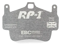 DP82029RP1 Sportowe klocki hamulcowe RP-1 Racing EBC Brakes Porsche Boxster 987 Boxster Spyder 987 Cayman 987 Porsche 911 997 Boxster Boxster S Boxster Spyder Cayman Cayman Sport 911 997 Car